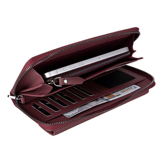 Aristo Leather Wallet, Bordeaux - UnBranded