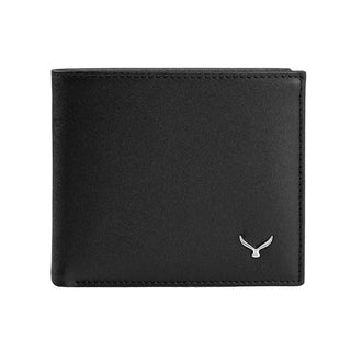 Bologna Men’s Leather Bifold Wallet with Coin Pocket – Mapi Edition, Black & Beige - Mapi