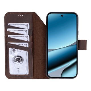 Carter Detachable Leather Wallet Case – Pixel 10 Pro XL, Distressed Coffee - BlackBrook Case