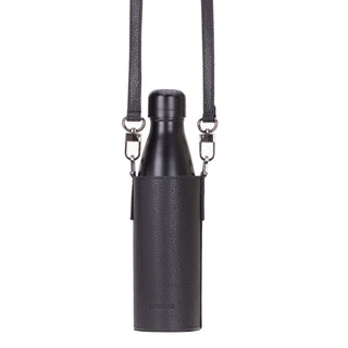 Castaway Crossbody Water Bottle Holder, Black - BlackBrook Case