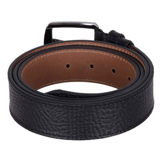 Classic Leather Belt, Pebble Black - BlackBrook Case