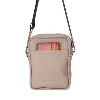 Dillon Crossbody Leather Bag, Grey - BlackBrook Case