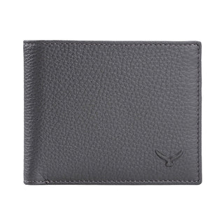 Genova Men’s Leather Bifold Wallet – Mapi Edition, Gray - Mapi