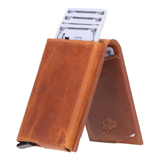 Grant Card Holder Wallet, Golden Brown - BlackBrook Case