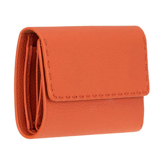 Linea Leather Women's Wallet, Orange - UnBranded