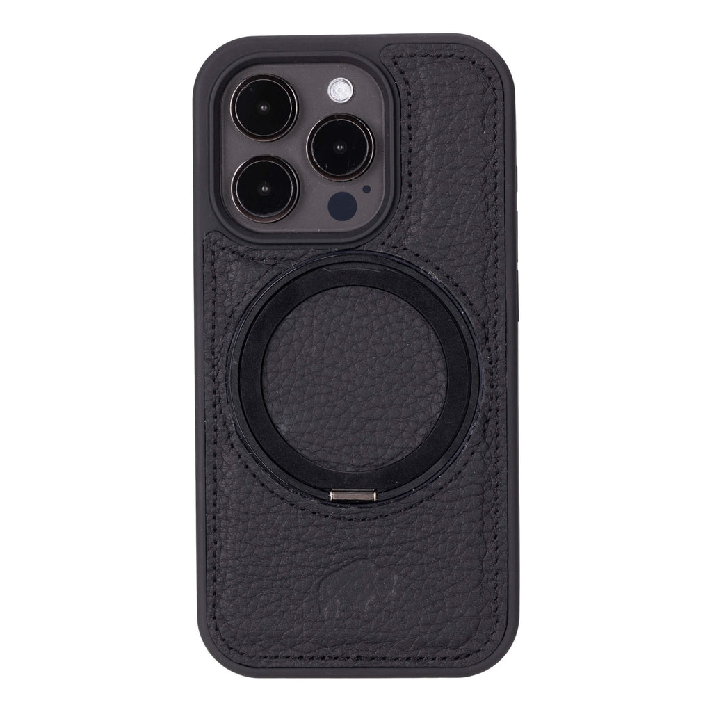 Leather iPhone 15 Pro Case with 360 Degree Stand | MagSafe | BlackBrook BlackBrook Case Leather iPhone 15 Pro Case with 360 Degree Stand | MagSafe | BlackBrook BlackBrook Case