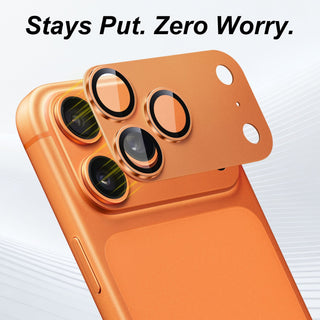 Metal Camera Protector for iPhone 17 Pro Max, Cosmic Orange - BlackBrook Case
