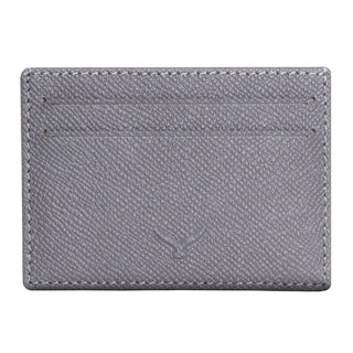 Milano Men’s Slim Leather Card Holder – Mapi Edition, Gray - Mapi