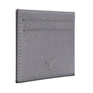 Milano Men’s Slim Leather Card Holder – Mapi Edition, Gray - Mapi
