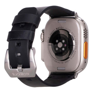 Modern Newport Band for Apple Watch Ultra 49mm, Distressed Black - BlackBrook Case