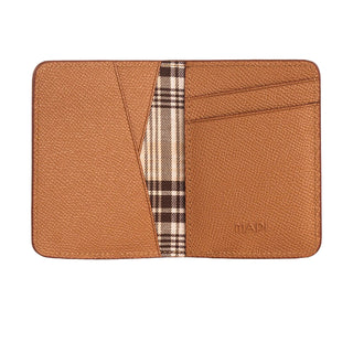Palermo Men’s Booktype Leather Card Holder – Mapi Edition, Camel - Mapi