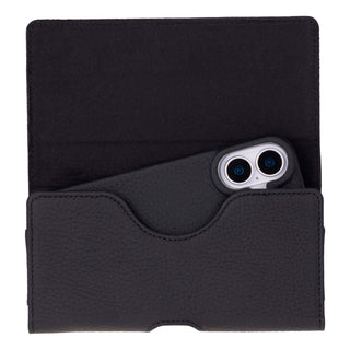 Rook Belt Clip Holster, 6.1" Phones, Pebble Black - BlackBrook Case