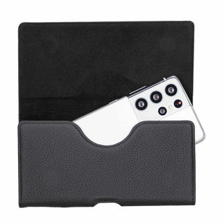 Rook Belt Clip Holster, 6.9" Phones, Pebble Black - BlackBrook Case