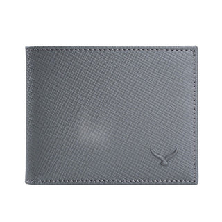 Torino Men’s Leather Bifold Wallet – Mapi Edition, Gray - Mapi