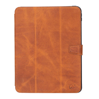 Trigon Leather Folio iPad Pro 11" (2024 - M4), Golden Brown - BlackBrook Case