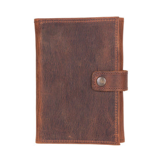 Triple Watch Band Leather Organizer, Saddle Brown - UnBranded