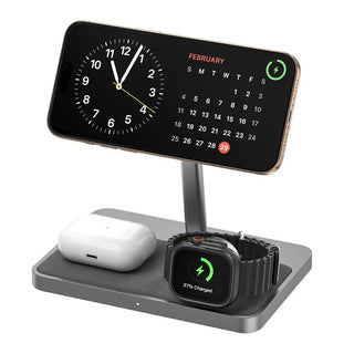ZIKE 3 - in - 1 Qi2 & MFW Magnetic Wireless Charging Stand - ZikeTech
