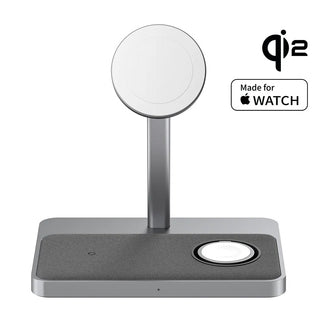 ZIKE 3 - in - 1 Qi2 & MFW Magnetic Wireless Charging Stand - ZikeTech