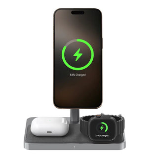 ZIKE 3 - in - 1 Qi2 & MFW Magnetic Wireless Charging Stand - ZikeTech