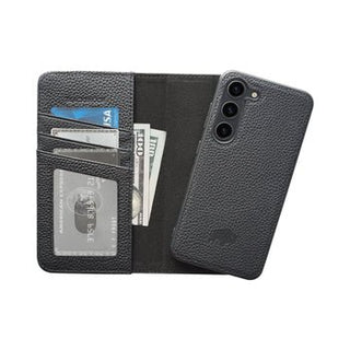 Carson Samsung S23 Wallet Case, Pebble Black - BlackBrook Case
