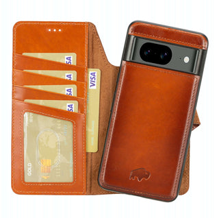 Carter Google Pixel 8 Wallet Case, Burnished Tan - BlackBrook Case