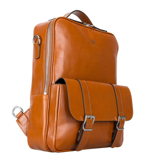 Hazel Leather Backpack, Burnished Tan - BlackBrook Case