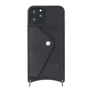 Lara iPhone 11 Pro Crossbody Wallet Case, Pebble Black - BlackBrook Case