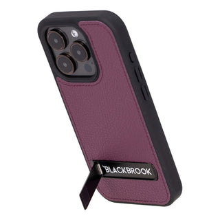 Reed iPhone 15 PRO Snap-On with Stand Case, Purple - BlackBrook Case