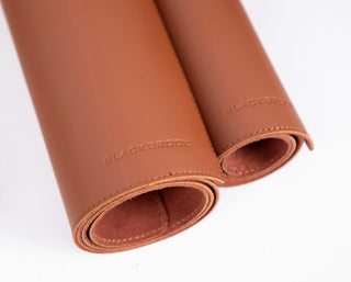Sutton Leather Desk Mat, Large, Brown - BlackBrook Case