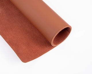 Sutton Leather Desk Mat, Small, Brown - BlackBrook Case