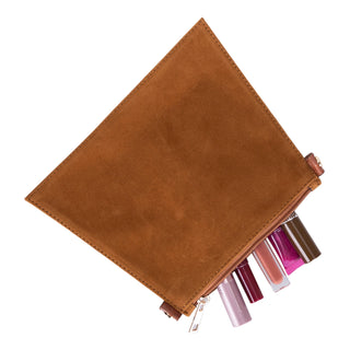 Carrera Novelya — Full-Grain Leather Top Handle Bag, Croco Tan