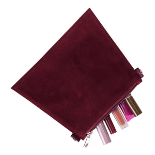 Carrera Novelya — Full-Grain Leather Top Handle Bag, Croco Bordaux