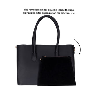 Carrera Novelya — Full-Grain Leather Top Handle Bag, Pebble Brown