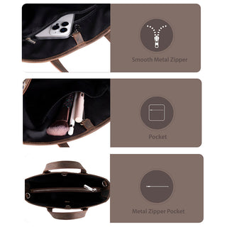 Valley Leather Tote Bag, Coffee