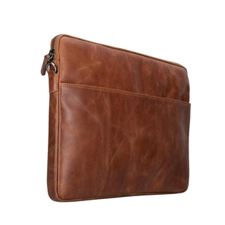 Leeds Slim Leather Laptop / Tablet Sleeve, Brown