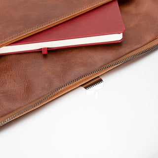 Leeds Slim Leather Laptop / Tablet Sleeve, Brown