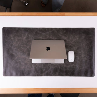Natural Leather Desk Mat (48cm x 91 cm), Tan UnBranded