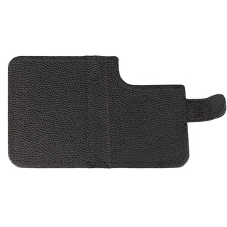 Burkley Detachable Wallet Case for iPhone Duo, Pebble Black