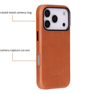 Barlow Leather MagSafe Case - iPhone 17 Pro, Tan
