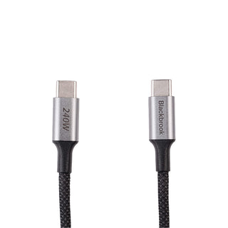 240W Braided USB-C to USB-C Cable - BlackBrook Case