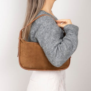 Dolcezza Suede Leather Women's Bag, Tan