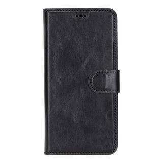 Carter Detachable Leather Wallet Case Galaxy S24, Rustic Black