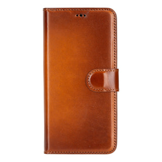 Carter Detachable Leather Wallet Case Galaxy S24, Rustic Tan