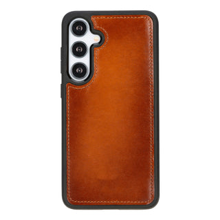 Carter Detachable Leather Wallet Case Galaxy S24, Rustic Tan