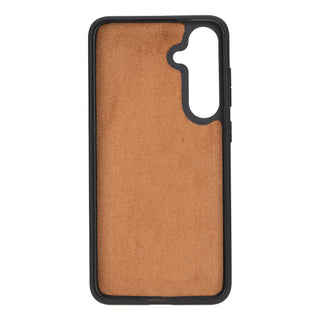 Carter Detachable Leather Wallet Case Galaxy S24, Rustic Tan