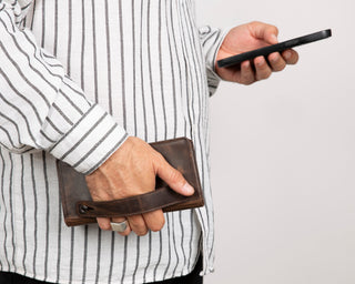 Aura Leather Women's Wallet, Coffee