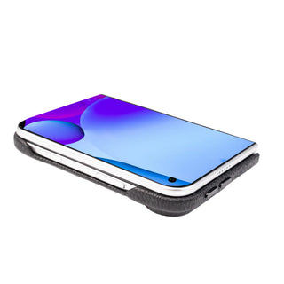 Burkley Detachable Wallet Case for iPhone Duo, Pebble Black
