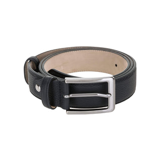 Classic Leather Belt, Pebble Black