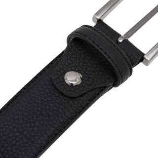 Classic Leather Belt, Pebble Black