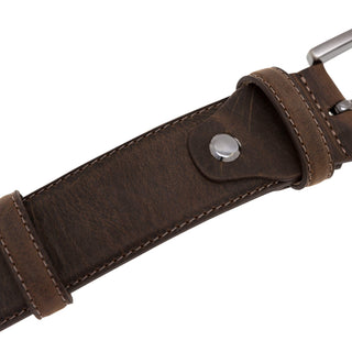 Classic Leather Belt, Distressed Coffee